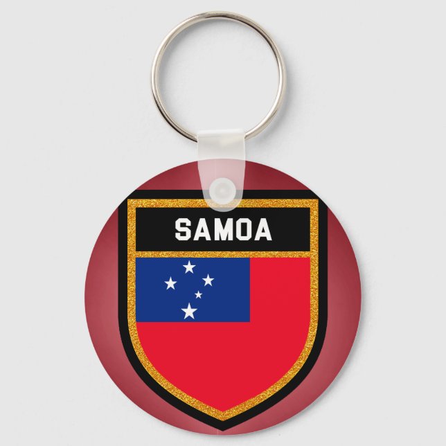 Llavero Bandera de Samoa (Anverso)