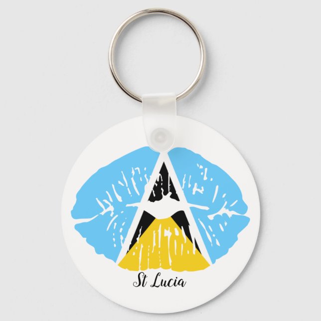 Llavero Bandera de Santa Lucía (Anverso)