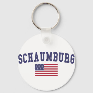 Llavero Bandera de Schaumburg los E.E.U.U.