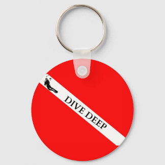 Llavero Bandera de Scuba (buceo profundo)