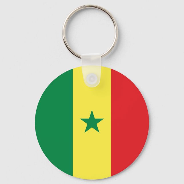 Llavero Bandera de Senegal (Anverso)