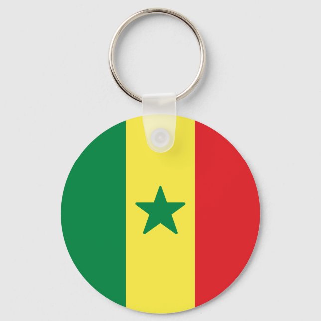 Llavero Bandera de Senegal (Anverso)