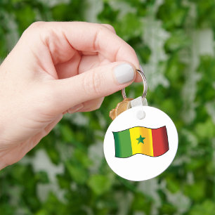 Llavero Bandera de Senegal Orgullo Senegalés Verde Amarill