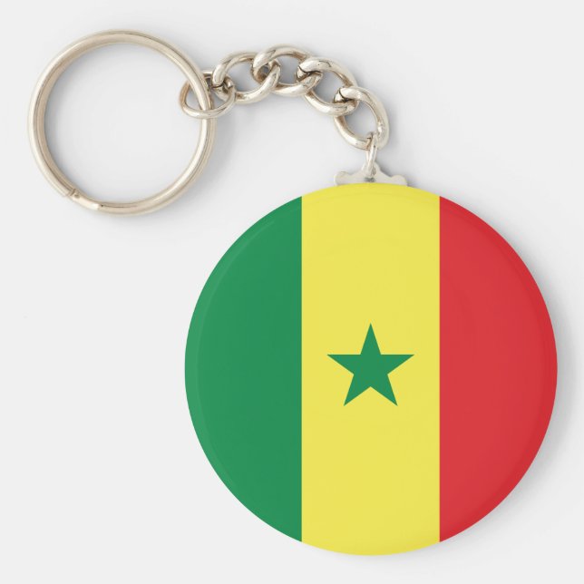 Llavero Bandera de Senegal (senegalés) (Frente)