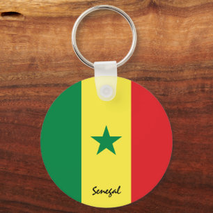 Llavero Bandera de Senegal y fiesta de Senegal, patriotas 