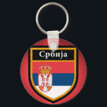 Llavero Bandera de Serbia<br><div class="desc">Bandera de Serbia</div>