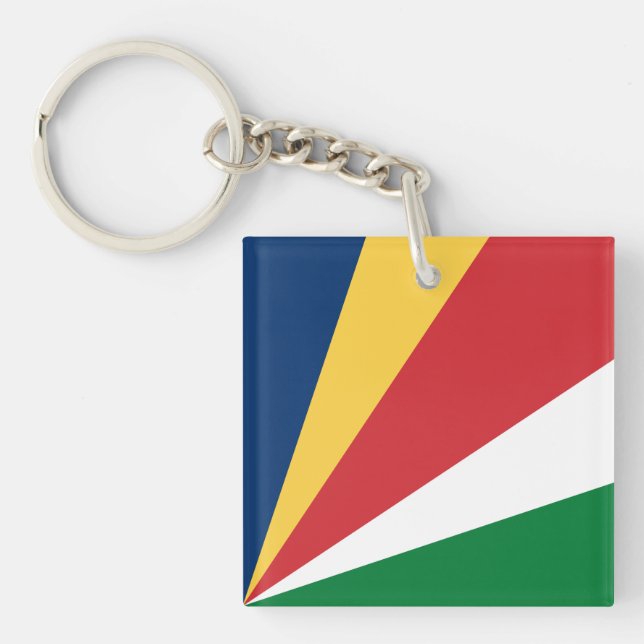 Llavero Bandera de Seychelles (Frente)