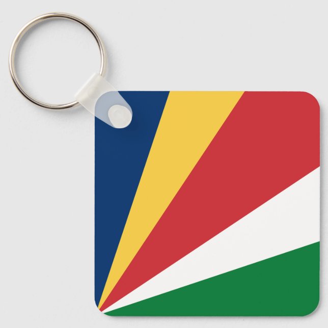 Llavero Bandera de Seychelles (Anverso)