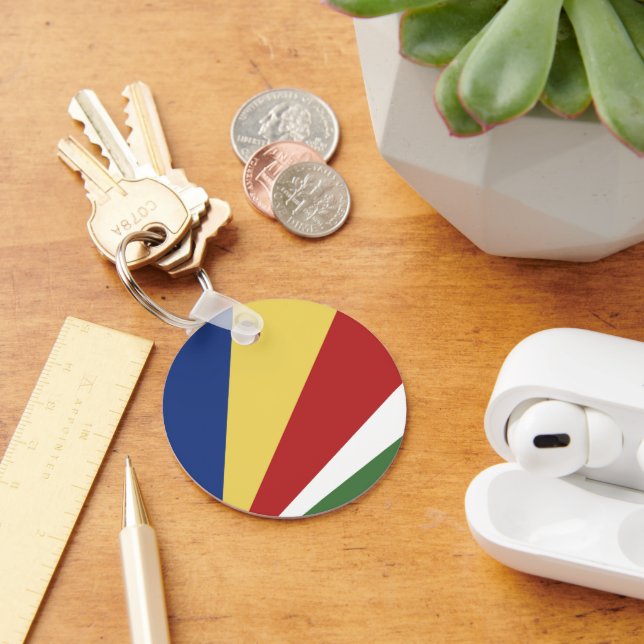 Llavero Bandera de Seychelles (Escritorio )