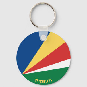 Llavero Bandera de Seychelles encantando a patriótico