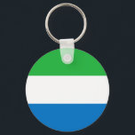 Llavero Bandera de Sierra Leona<br><div class="desc">Bandera patriótica de Sierra Leona.</div>
