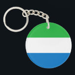 Llavero Bandera de Sierra Leona<br><div class="desc">Bandera patriótica de Sierra Leona.</div>