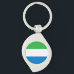 Llavero Bandera de Sierra Leona<br><div class="desc">Bandera patriótica de Sierra Leona.</div>