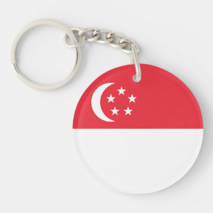 Llavero Bandera de Singapur
