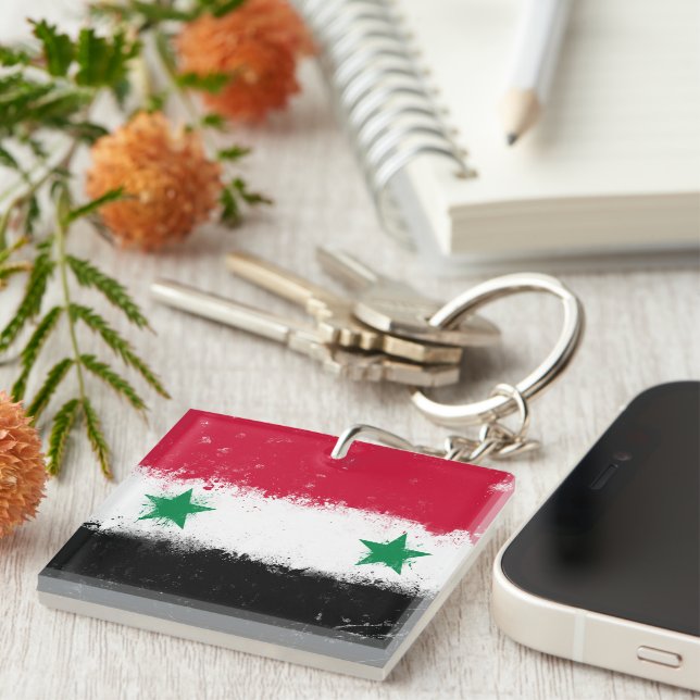 Llavero Bandera de Siria (Frente Derecha)