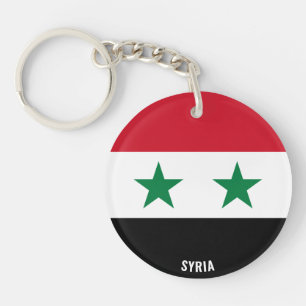 Llavero Bandera de Siria Encantador Patriótico