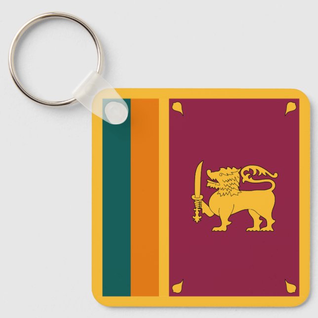 Llavero Bandera de Sri Lanka (Anverso)