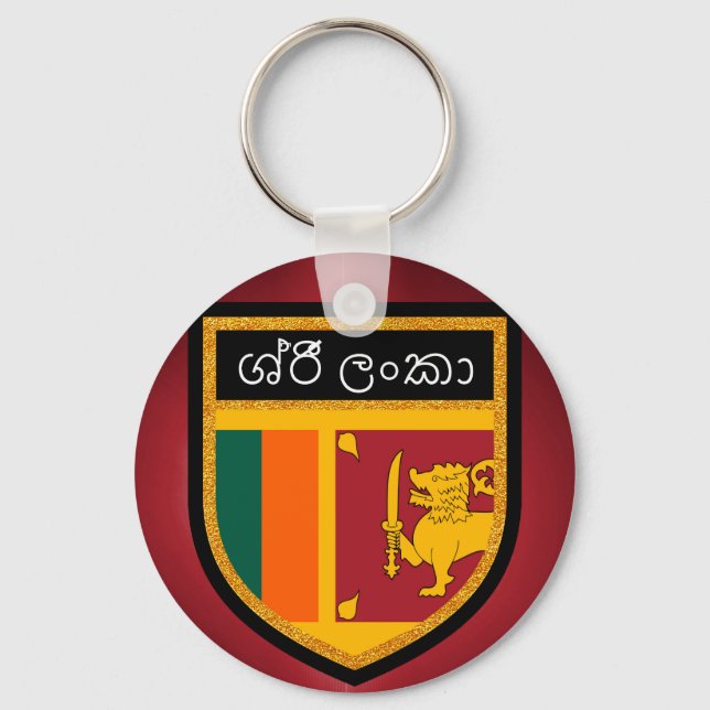 Llavero Bandera de Sri Lanka (Anverso)