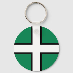 Llavero Bandera de St. Petroc / Bandera de Devon Keychain