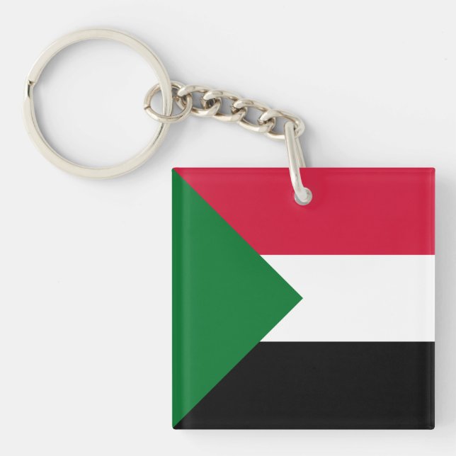 Llavero Bandera de Sudán (Frente)