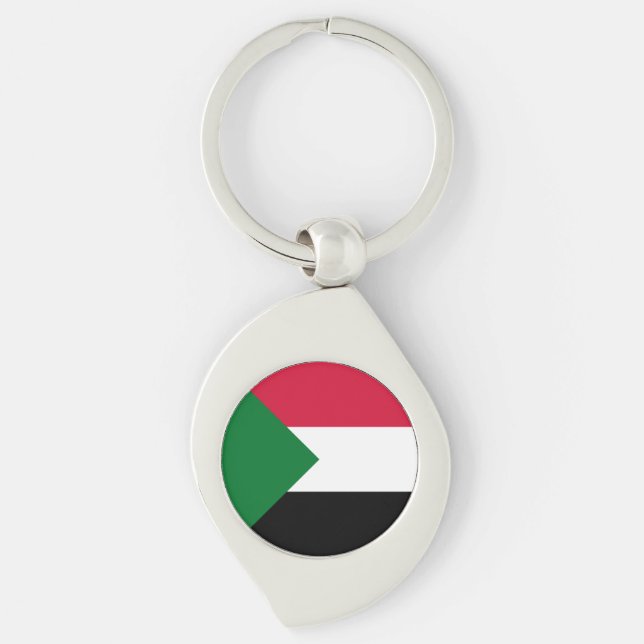 Llavero Bandera de Sudán (Anverso)