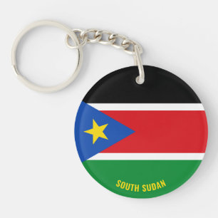 Llavero Bandera de Sudán del Sur cautiva a patriótico