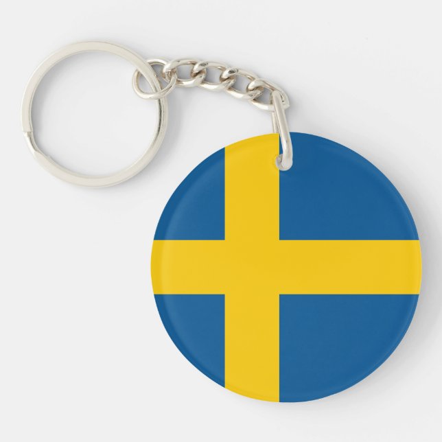 Llavero Bandera de Suecia (Frente)