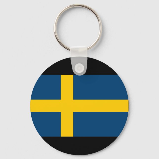 Llavero Bandera de Suecia (Anverso)