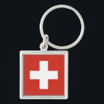 Llavero Bandera de Suiza<br><div class="desc">Bandera de Suiza</div>