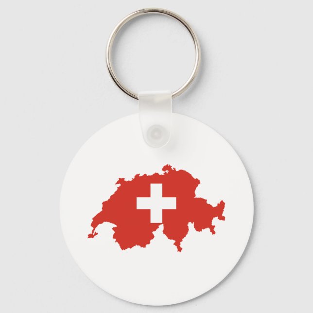 Llavero Bandera de Suiza (Anverso)