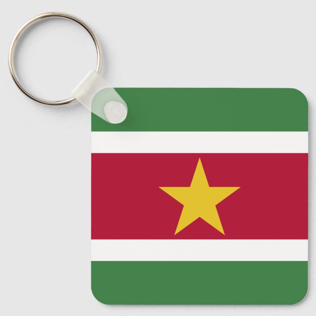 Llavero Bandera de Surinam (Anverso)