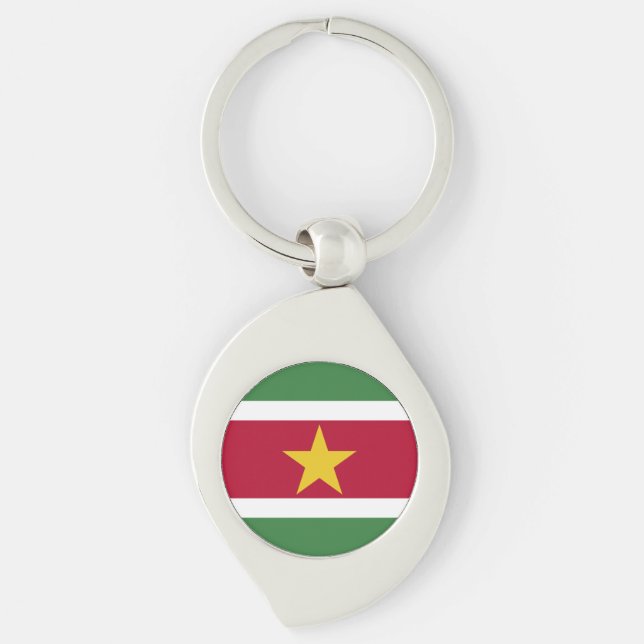 Llavero Bandera de Surinam (Anverso)
