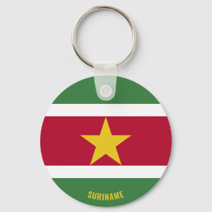 Llavero Bandera de Surinam encantadora patriótica
