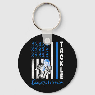 Llavero Bandera De Tackers Usa Diabetes Azules Diabéticos 