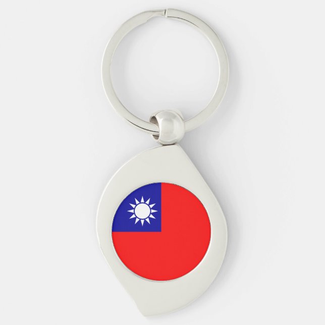 Llavero Bandera de Taiwán (Anverso)