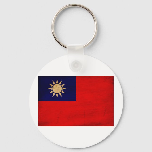 Llavero Bandera de Taiwán (Anverso)