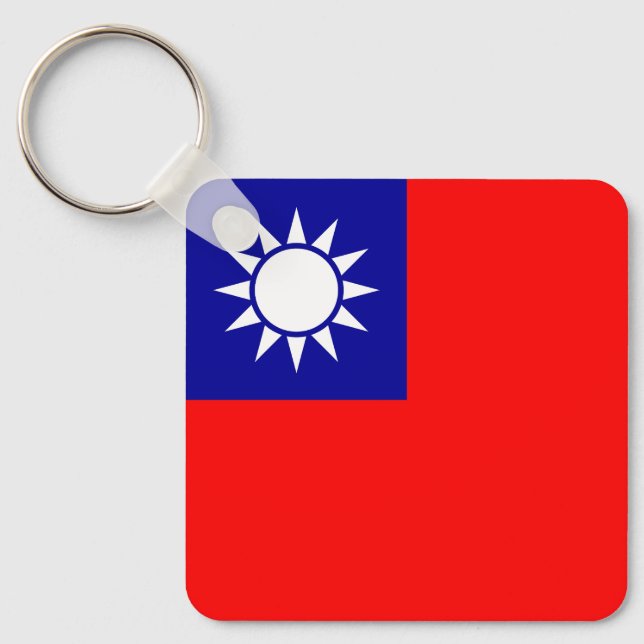 Llavero Bandera de Taiwán (Anverso)