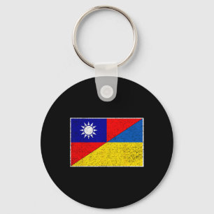 Llavero Bandera de Taiwán Ucrania Soporte taiwanés ucrania