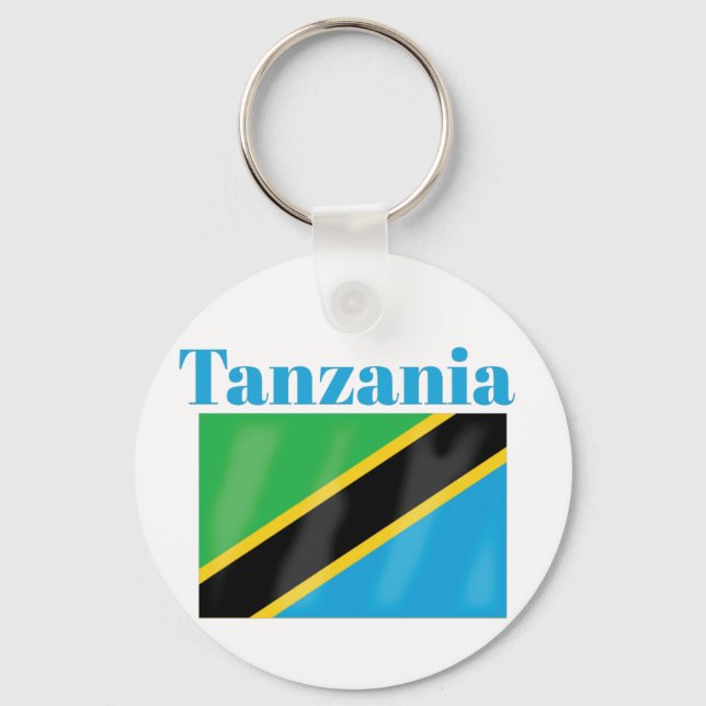 Llavero Bandera de Tanzania (Anverso)