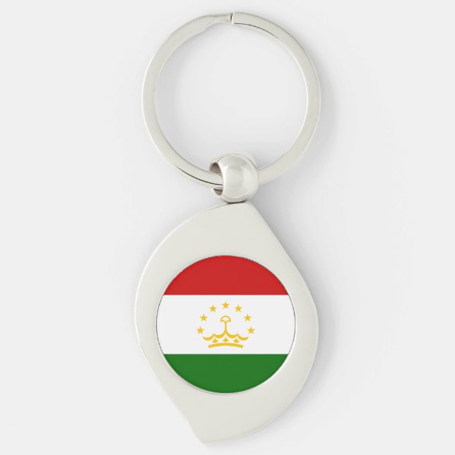 Llavero Bandera de Tayikistán (Anverso)