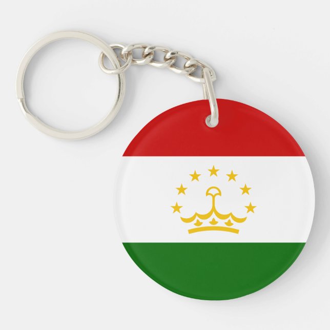 Llavero Bandera de Tayikistán (Frente)