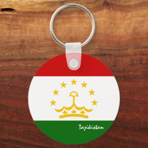 Llavero Bandera de Tayikistán y patriotas de Tayikistán / 
