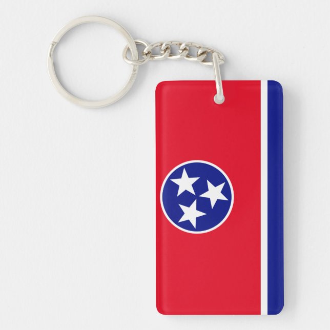 Llavero Bandera de Tennessee (Frente)