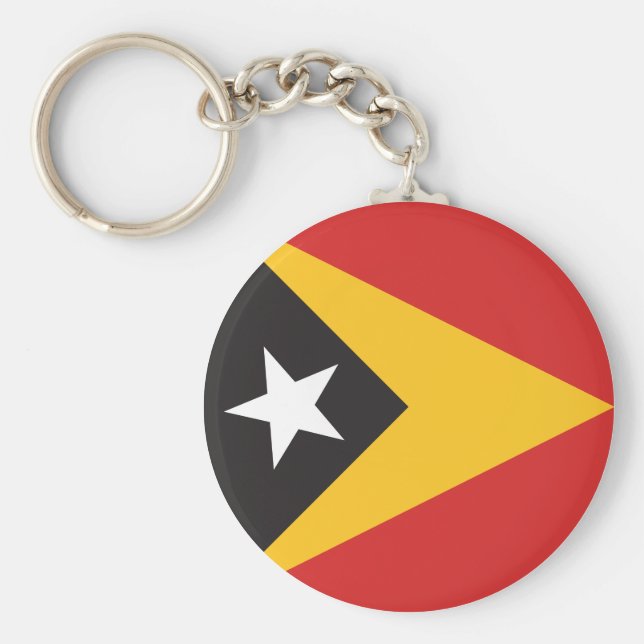 Llavero Bandera de Timor Oriental (Frente)