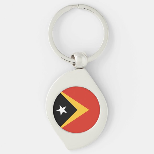 Llavero Bandera de Timor Oriental (Anverso)