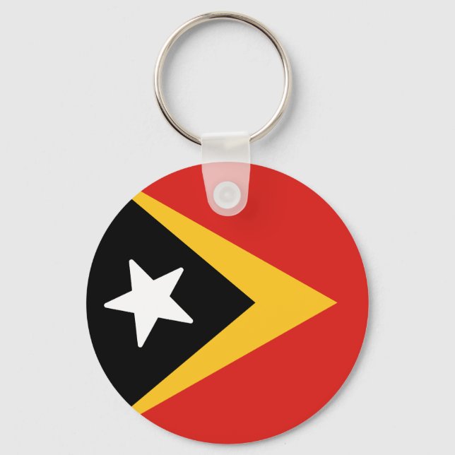 Llavero Bandera de Timor Oriental (Anverso)