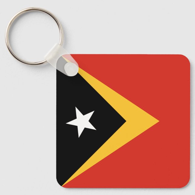 Llavero Bandera de Timor Oriental (Anverso)