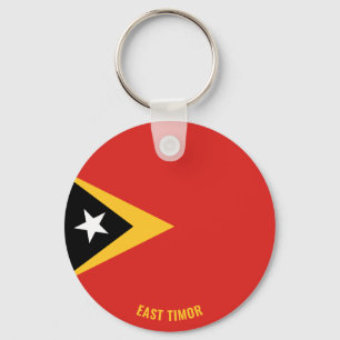Llavero Bandera de Timor Oriental cautiva a patriótico