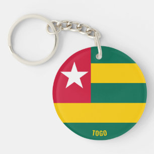 Llavero Bandera de Togo encantando a patriótico