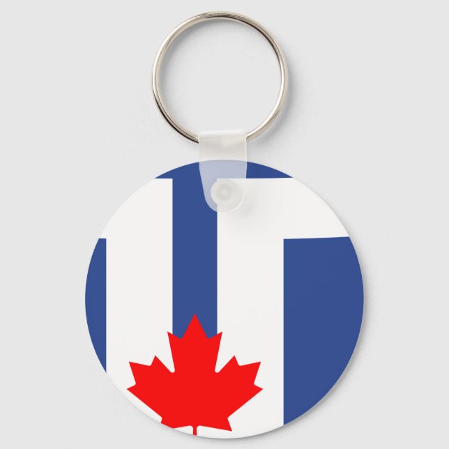 Llavero Bandera de Toronto, Ontario Keychain (Anverso)